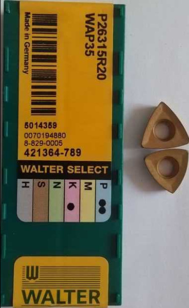 瓦尔特铣刀片 加工不锈钢P26339R25 WSM35S瓦尔特刀具