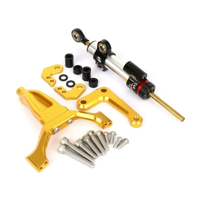 Motosiklet ləvazimatları və aksesuarları – Accessories - mt09-2024-titanium-ruler-kit-gold-bracket-aluminum-alloy-damper