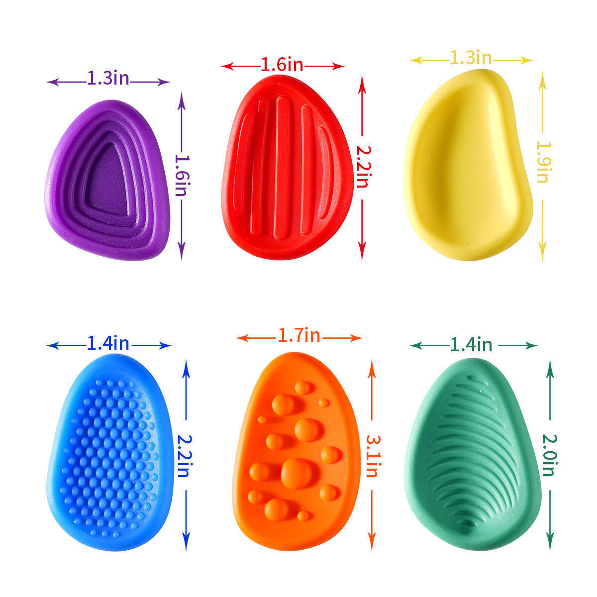 Nuevos juguetes de descompresión transfronterizos para niños, textura de silicona suave, piedra de compresión de silicona, juguetes de piedra al por mayor image 3