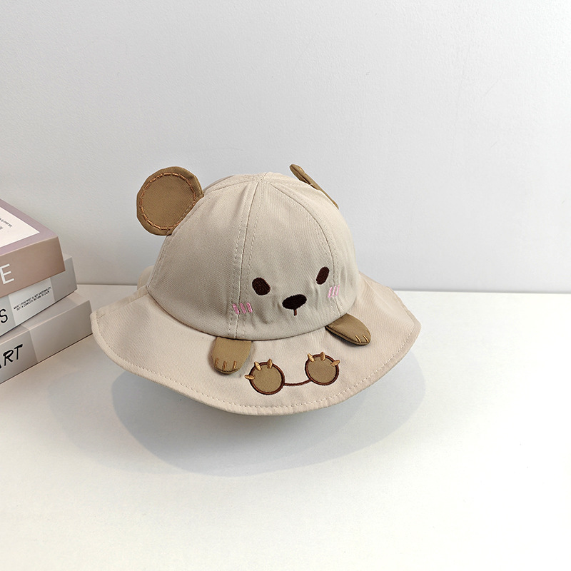 Sombreros para bebés primavera y otoño nuevo lindo lindo bebé de verano bebé pescador pequeño mes sombrero sombrero de sombra