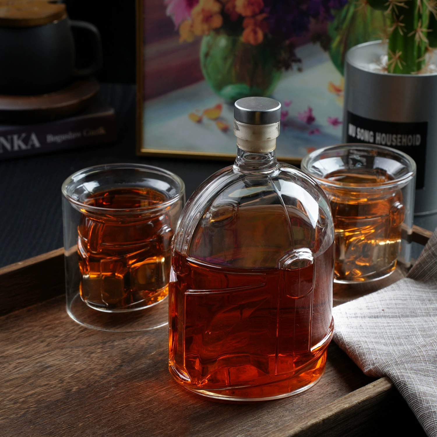 Галактический виски трезвый набор с высоким содержанием боросиликатного стекла для бутылки для вина креативный бокал прозрачный виски для шлема очки