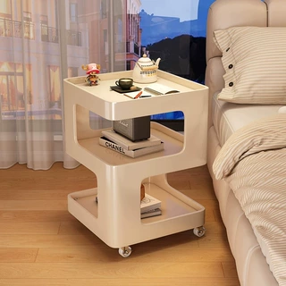 床头柜铁艺小型替代品创意现代简约床头小边几家用卧室床头置物架