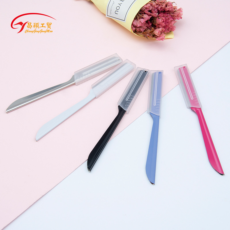 Factory direct supply macro blade eyebrow trimmer retractable eyebrow razor sharp novice beginner eyebrow razor for men and women