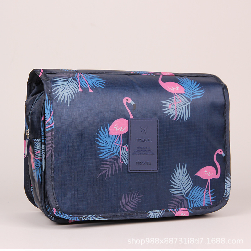 Bolsa de Aseo con Gancho de Poliéster Impermeable y Portátil para Viajes
