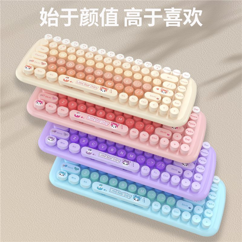 Small wireless minifigure for office, keyboard, mouse, set, 4G