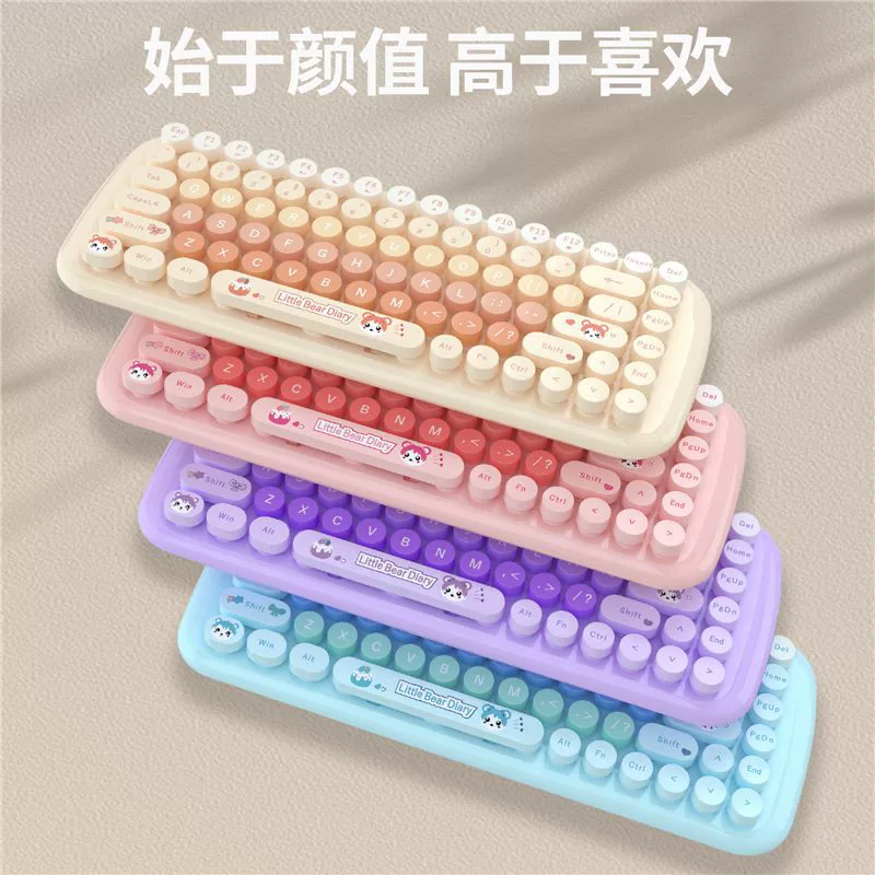 Small wireless minifigure for office, keyboard, mouse, set, 4G