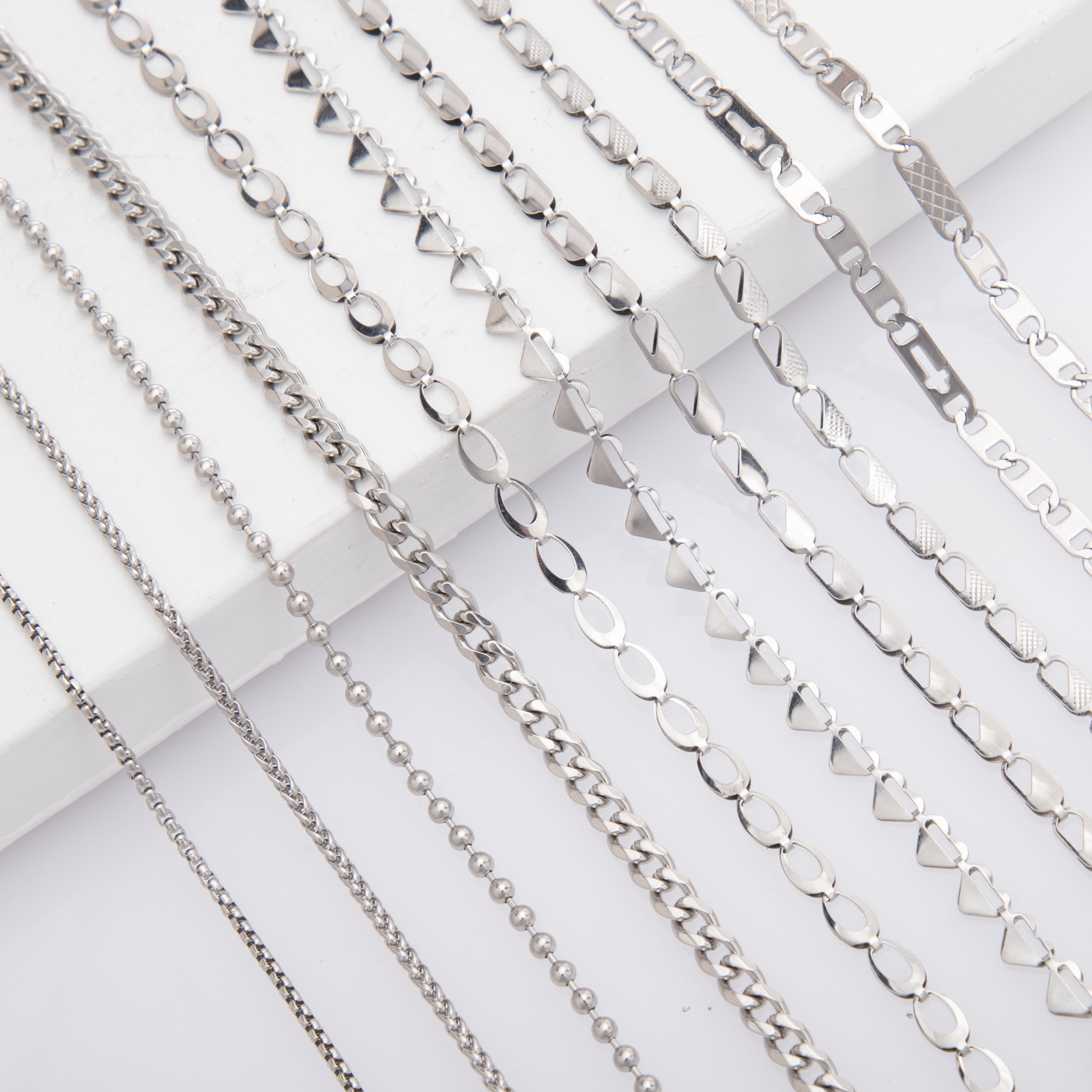 4g Weight Chain Jewelry Making Type Necklace Classification 1 Piece Quantity Titanium Steel Material Solid Color Pattern Spring&Summer Season Polishing Design Vacation, Classic Style Style 1 Piece Titanium Steel Necklace Chain Vacation Classic Style Solid Color 无