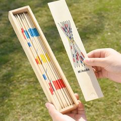 Wooden color game sticks, nostalgic and creative pick stick games on the table, intellectual games, children's toys, small gifts