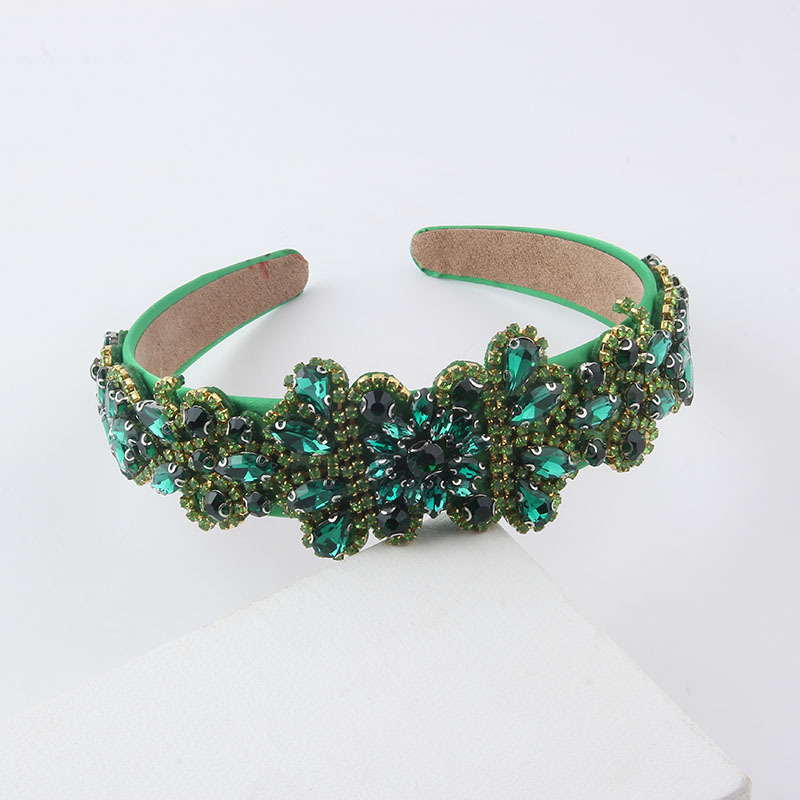 New Fashion Baroque Diamond-embedded Court  Women's Retro Wide-brimmed Headband display picture 3