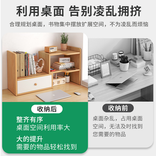 G3YN Desktop Bookshelf Desk Organizer Storage Rack Dorm Study Desk Multi-layer Small Shelf Stand