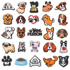 Dog breed 24 shoe decoration accessories bracelet decoration buckle shoe accessories Novelty hole shoe shoe flowers PVC shoe flowers