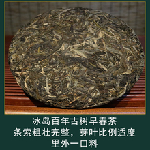 【买6送1】2015年冰岛普洱茶生茶饼茶 500年古树春茶357g云南特产