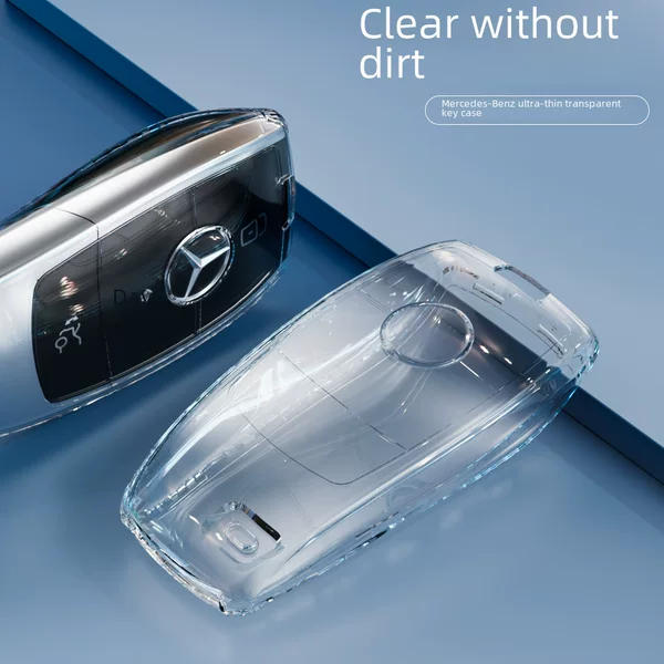 Suitable for new Mercedes-Benz 2018 E-Class key cover S320LE300ltpu transparent car key all-inclusive Shell New