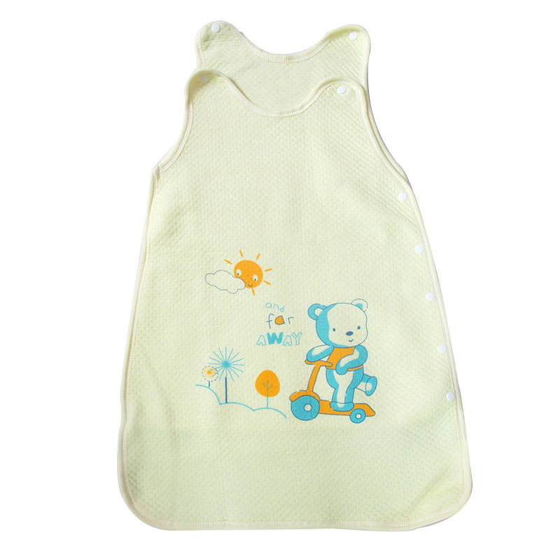 Summer thin breathable children's sleeping bag, cartoon tank top for early age, print
