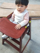 儿童实木餐椅便携式多功能婴儿实木椅子宝宝吃饭靠背小凳子可拆卸