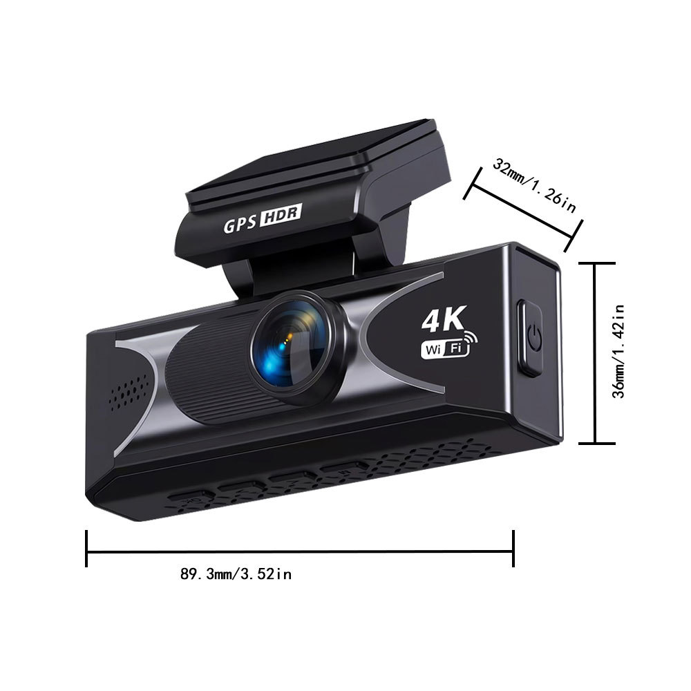 2026 New Model Dual-Recording 4K Dash Cam High-Definition Adas Loop Recording 3.2inch Gps Car Recorder