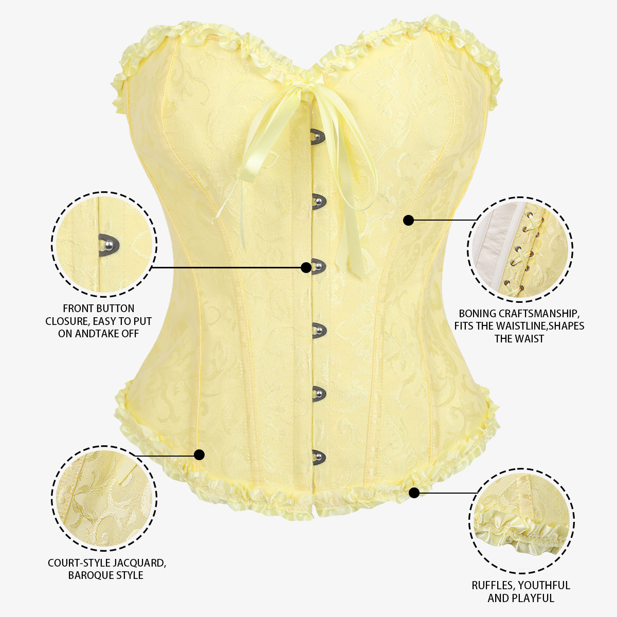 La fuente del corsé, la fábrica, el vestido de novia, el corsé de fondo, el suministro transfronterizo de fajas de palacio retro europeas y americanas