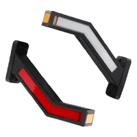 Lilai 12v грузовик задний фонарь 33LED световод боковой свет Проточная вода трехцветный прицеп грузовик поясной свет автомобиль поворотник