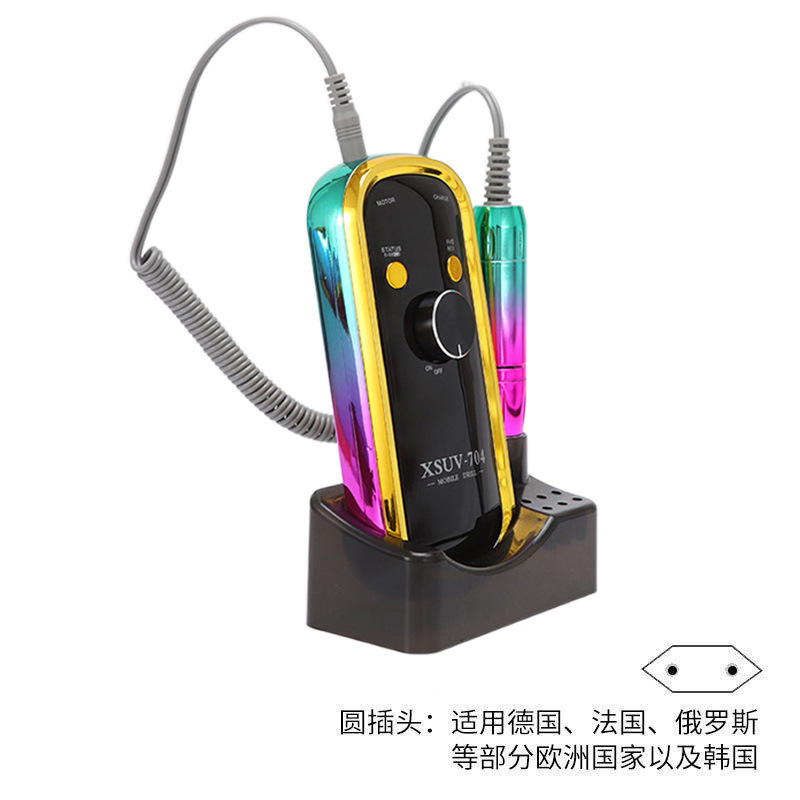 Polizador de uñas portátil transfronterizo 45000RPM Polizador de pulido multifuncional de almacenamiento de energía especial para la tienda de uñas