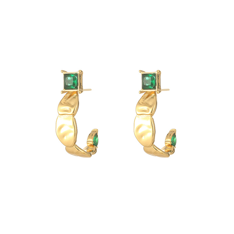 Inlay Design 1 Pair Vacation Classic Style Solid Color Inlay Titanium Steel Zircon Ear Studs