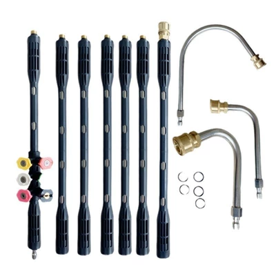 stainless steel extension rod set for: High pressure car wash water gun