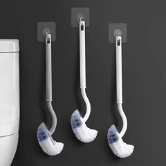 家庭用トイレの長い柄の便器のブラシの壁掛け式の穴を開けないでください。