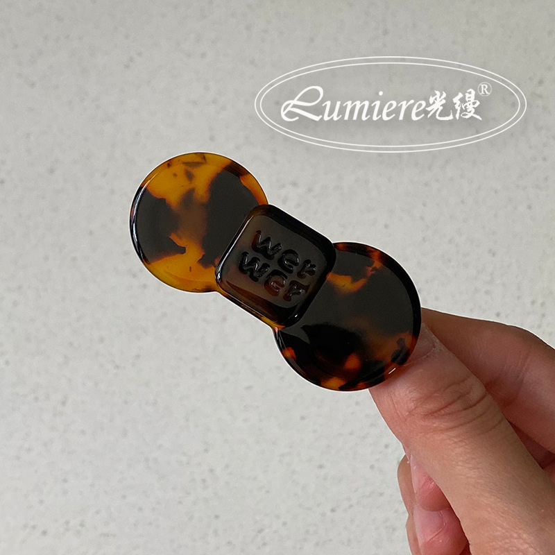 明星网红博主同款ins风甜美少女红色蝴蝶结醋酸边夹前额碎发卡女|undefined
