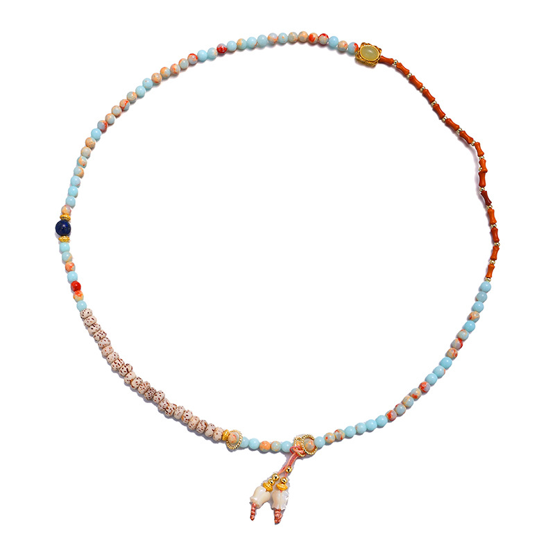 Star Moon Bodhi pulsera conchas de flores nuevo estilo chino superpuesto Shoushan piedra oliva pulsera primavera y verano 25 nuevos productos
