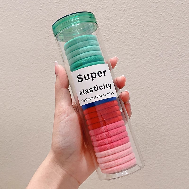 Cuerda para el cabello con cola de caballo alta para mujer 2025 nueva cuerda para el cabello de alta elasticidad y durabilidad para niñas con funda de goma para el cabello
