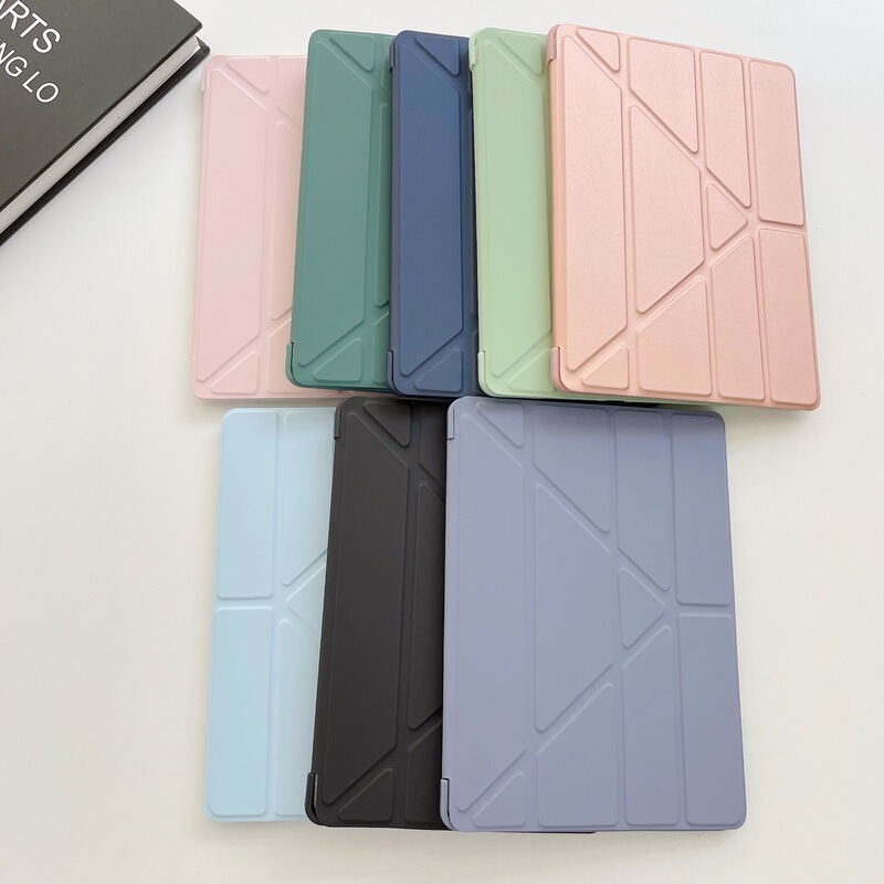Applicable to Samsung Tab A8 10.5 protective case silicone deformation Y folding leather case X200/X205 all-inclusive drop-resistant case