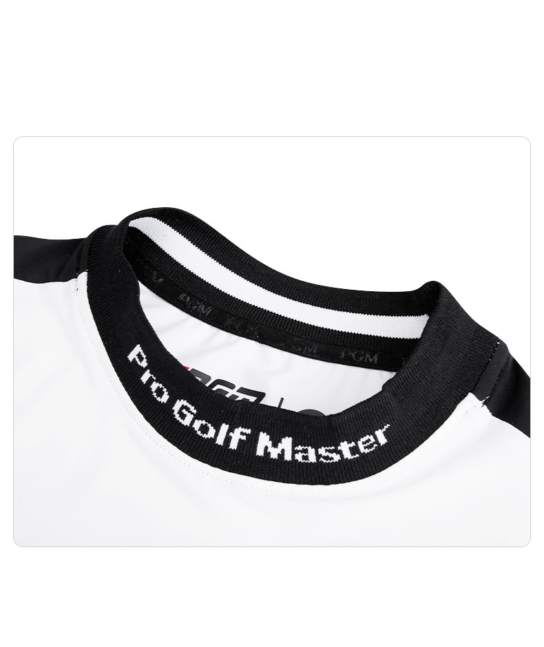 Áo thun golf nữ ngắn tay vải chức năng phối màu tôn dáng — YF558-màu xanh, YF558-màu trắng, YF558-màu hồng chi tiết 14