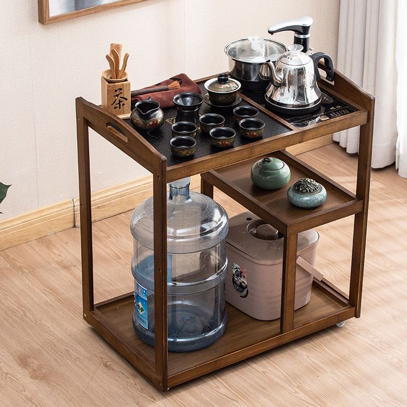 Mobile Tea Cart Tea Table Household Tea Set Integrated Tea Table Chinese Style Living Room Tea Table New Bedroom Tea Cabinet