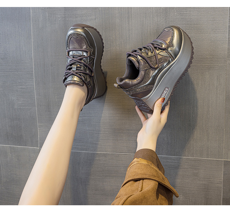 Giày sneaker nữ đế dày chunky phong cách cổ điển phối màu thời trang — M2992-1 plus nhung màu sâm panh, M2992 lót đơn màu sâm panh, M2992 lót đơn màu tím, M2992-1 plus nhung tím chi tiết 18