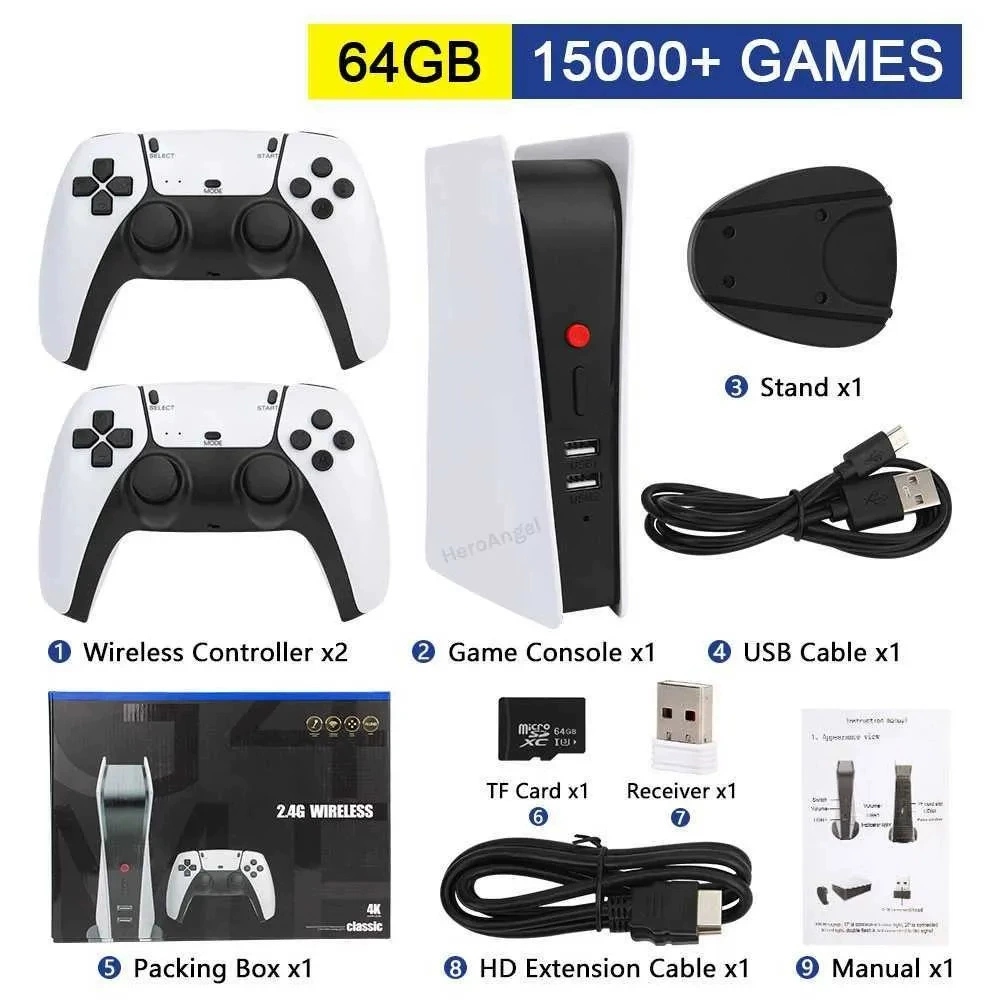 Настольная мини-игровая приставка Spot M15 Home PSP для ТВ, беспроводная 2.4G, высокое разрешение, 4K HDMI
