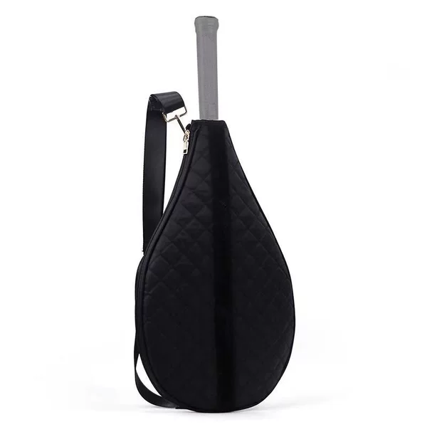 Quilted Tennis Racket Storage Bag, Single-Shoulder Racket Protective Cover, Universal Bag for Tennis and Badminton, Unisex Sports Tennis Racket Cover