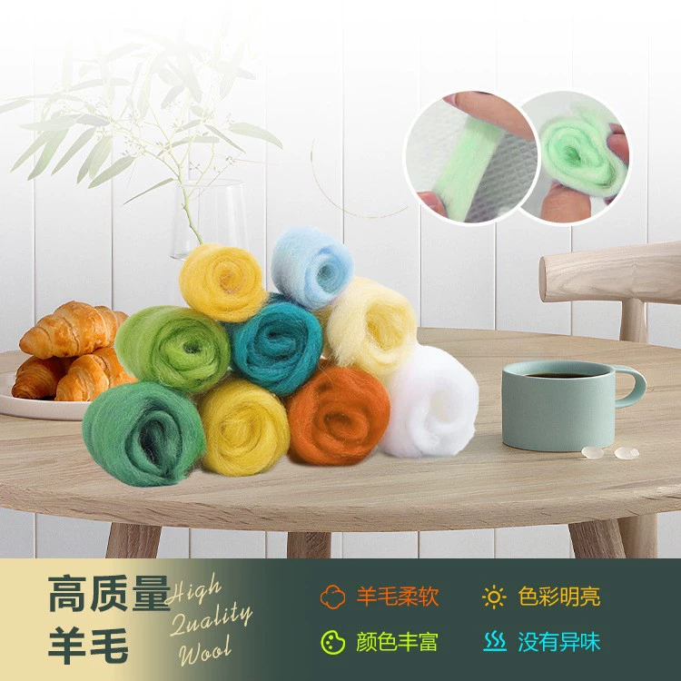 TEMU SHEIN Amazon cross-border needle felt entry-level felt painting with embroidery frame wool needle felt home supplies