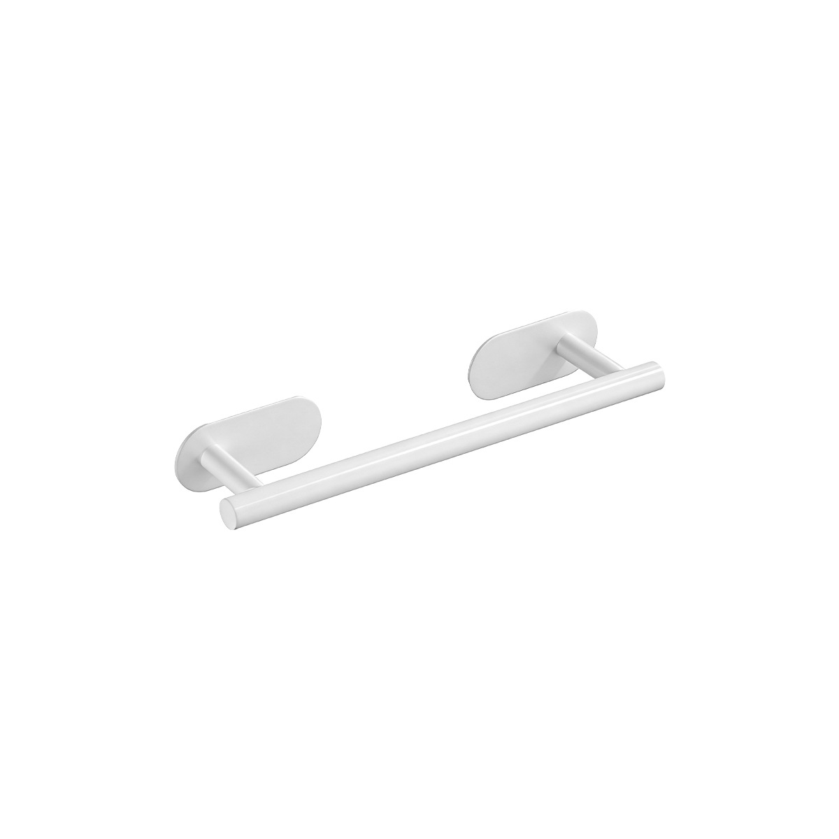 Toallero de acero inoxidable 304 sin perforación, barra colgante para baño, accesorios de baño, toallero de una sola capa, transfronterizo