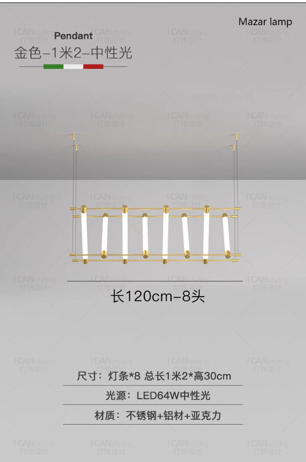 Zhongshan diseñador de lámparas candelables iluminación de estudio minimalista oficina creativa barmaza arte restaurante lámpara