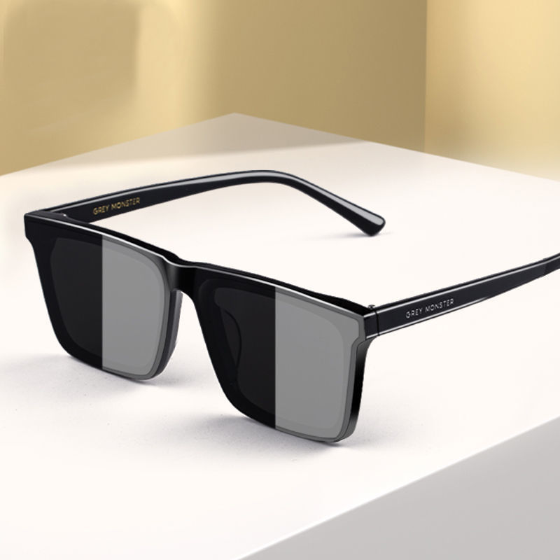 Flat Sunglasses for Men, Specifically for Driving, Anti-Uv, Driver's Driving Sunglasses, High-End Square Flat Sunglasses for Men