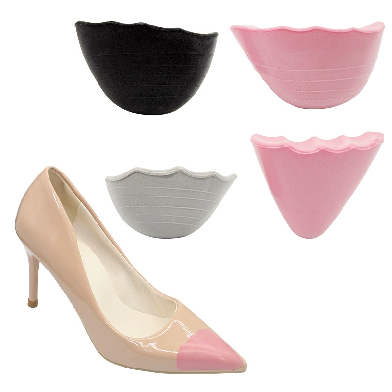 Кросс-бордерная оптовая продажа заглушек для обуви из ПУ, уменьшающих размер обуви, женские противоизносные супермягкие антиболячные наполнители, полуподушечки на половину размера