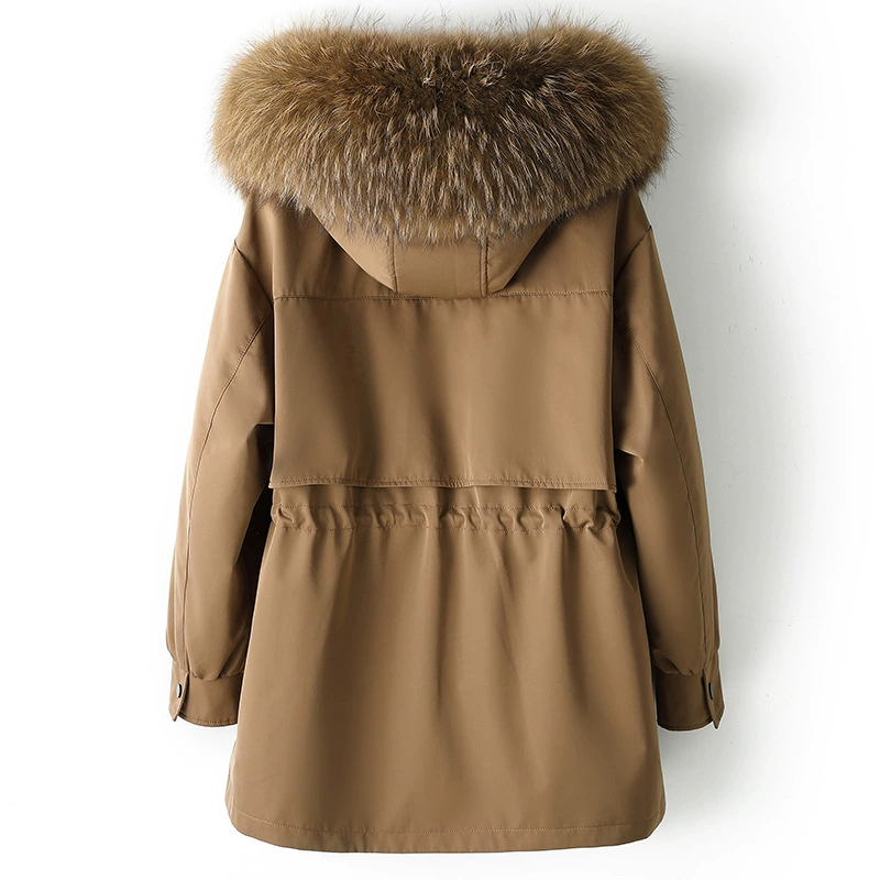 Removable‑liner jacket 2025, fur‑trim hood, removable inner lining, sizes M–2XL