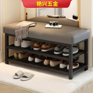 换鞋凳家用门口进门可坐式穿鞋凳玄关软包轻奢鞋柜长条凳换鞋凳