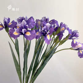 2026年宵花爱丽丝手感鸢尾仿真花 新年装饰拍照道具婚礼礼物