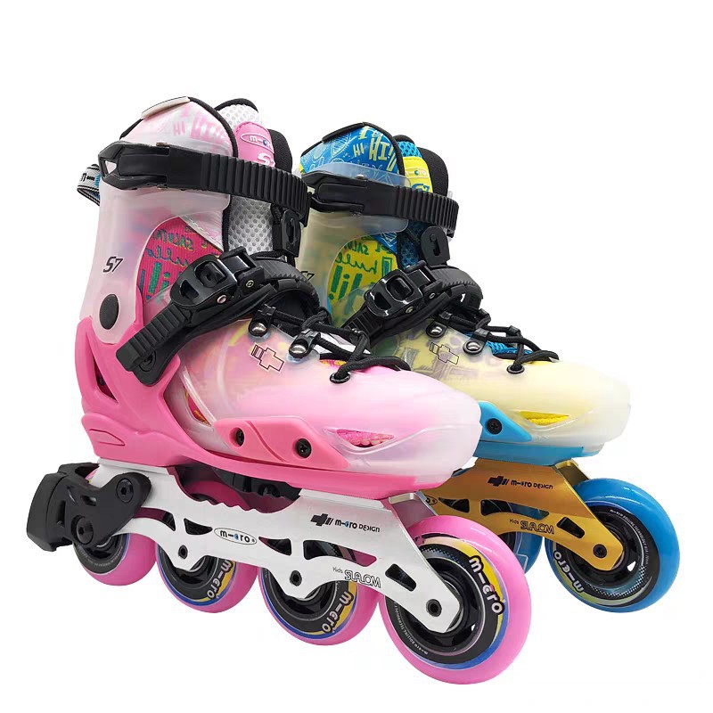 Meigu micro s7 roller skates children skates beginners full set girls professional
