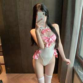 爱如如情趣内衣性感喵咪可爱少女二次元系带诱惑开档工厂直销5346