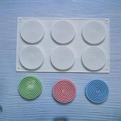 6連蚊香272巧克力餅乾模蛋糕模具雪糕糖果硅膠模具