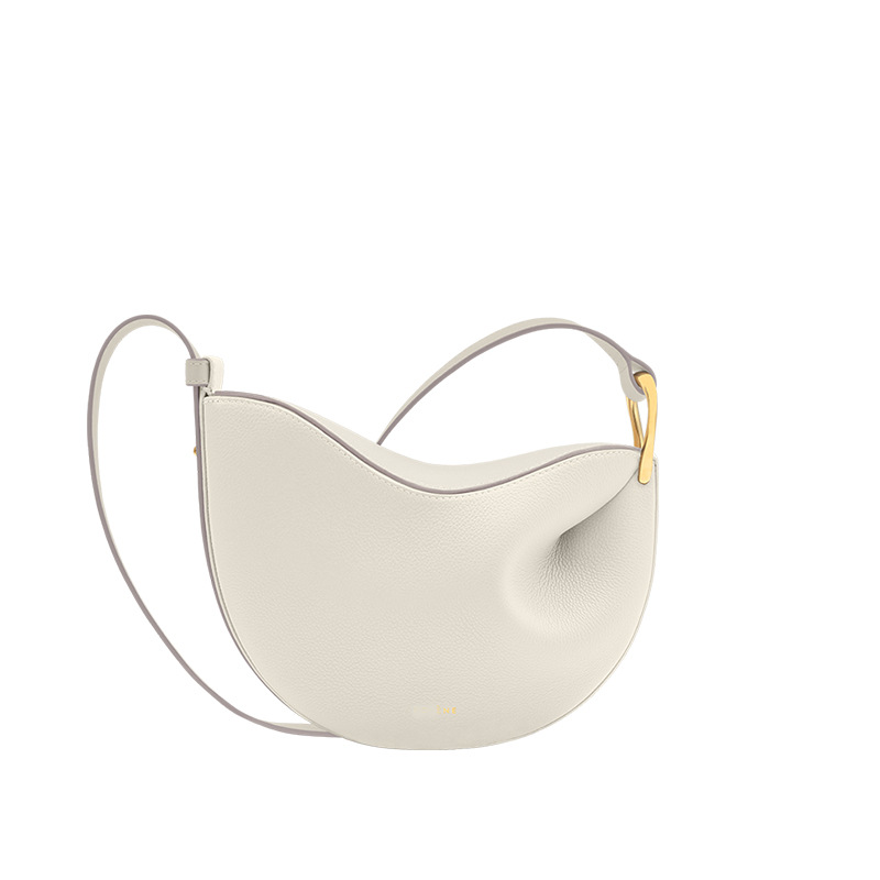 La explosión transfronteriza del bolso de guisante francés poeive 2025 nuevo diseño de nicho bolso de mujer de cuero de hombro bajo la axila