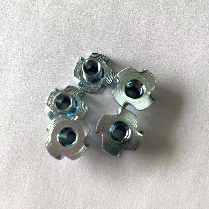 工厂直供M8*22四爪螺母五金家具紧固件木板镶嵌螺母家具四角螺母