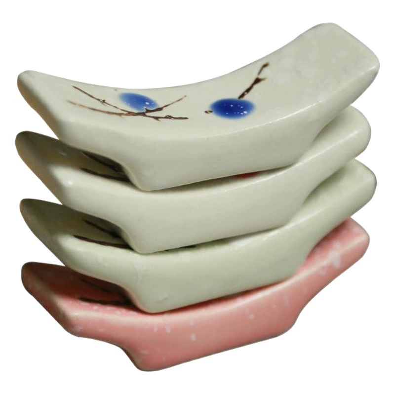 Креативный японский цветок сливы ручная роспись подглазурной цветной керамический держатель для ручек Бытовая Посуда гостиничный набор стол держатель для палочек для еды