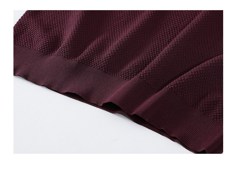 Men's Slim Fit Polo Shirt Light Luxury Fashion Knitted Short Sleeve Business Casual Solid Color Turn Down Collar Summer Top_viptrois.com